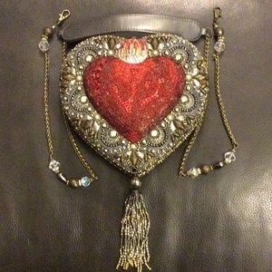 Mary Frances “MI CORAZON” Heart handbag purse